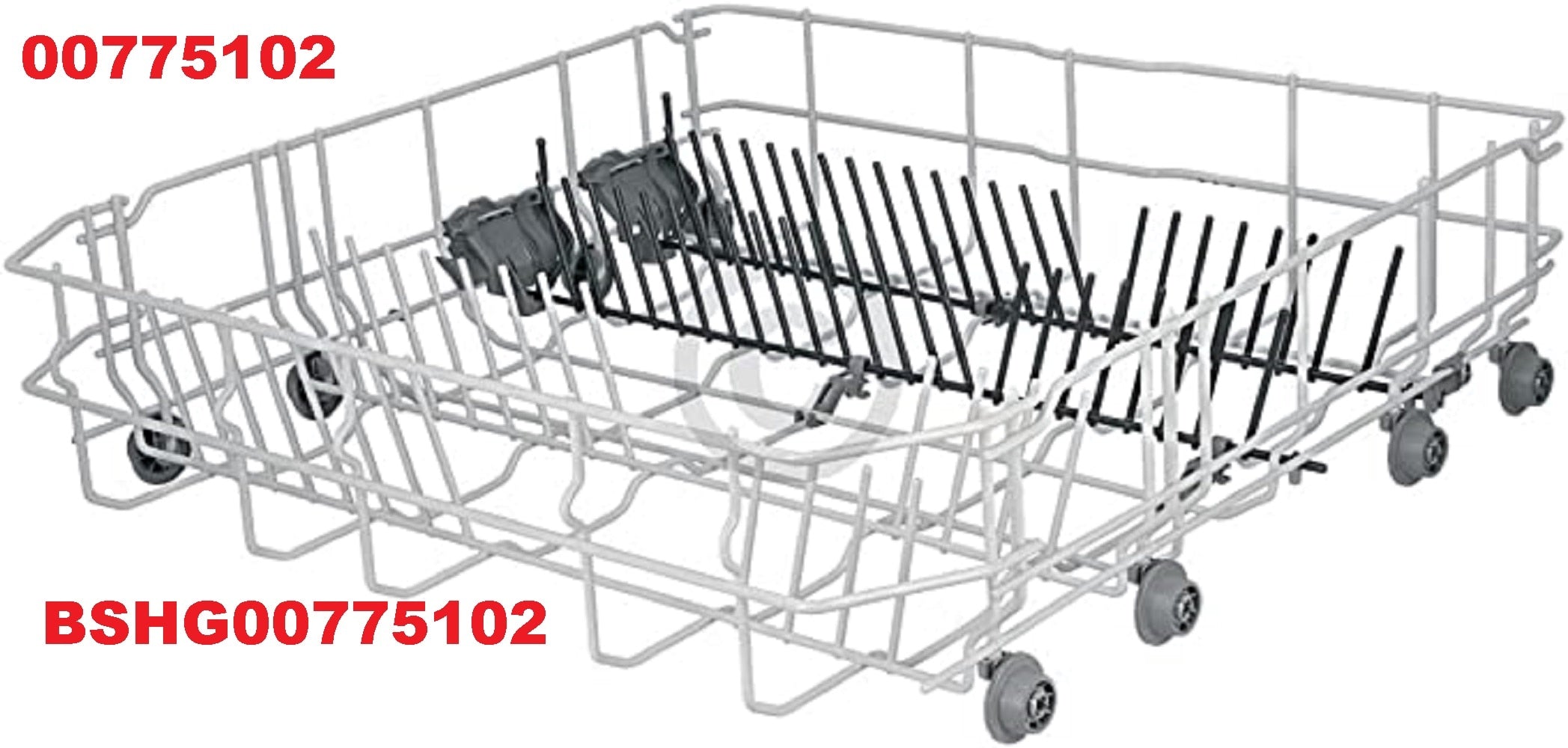 Dishwasher Rack Bottom Compatible with Bosch Balay Constructa Siemens Neff 00775102 Basket Replacement Part / BSHG00775102