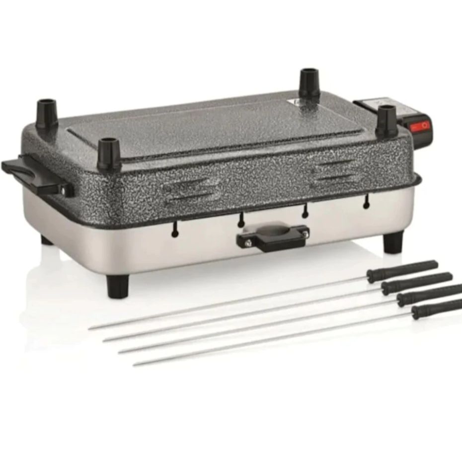 Infrared Electric Grill No Smell No Smoke 4 Size Aluminium Light Barbeque, Meat chicken easy clean fast kitchen chefs