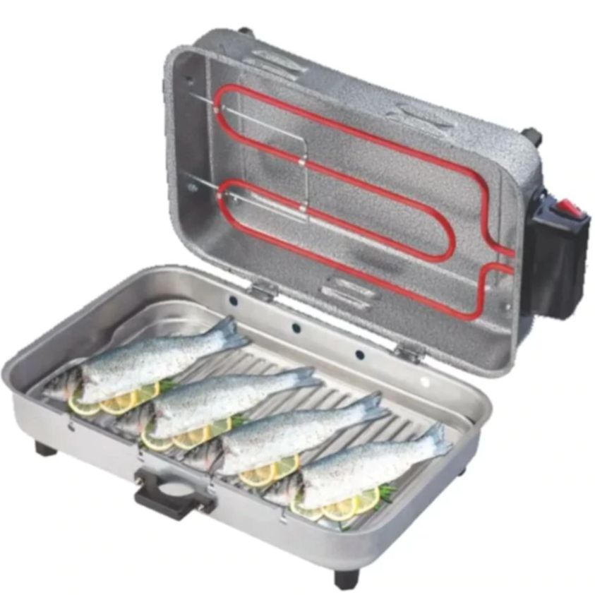 Infrared Electric Grill No Smell No Smoke 4 Size Aluminium Light Barbeque, Meat chicken easy clean fast kitchen chefs