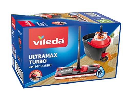 Vileda Ultramat Turbo Flat Mop and Bucket Set