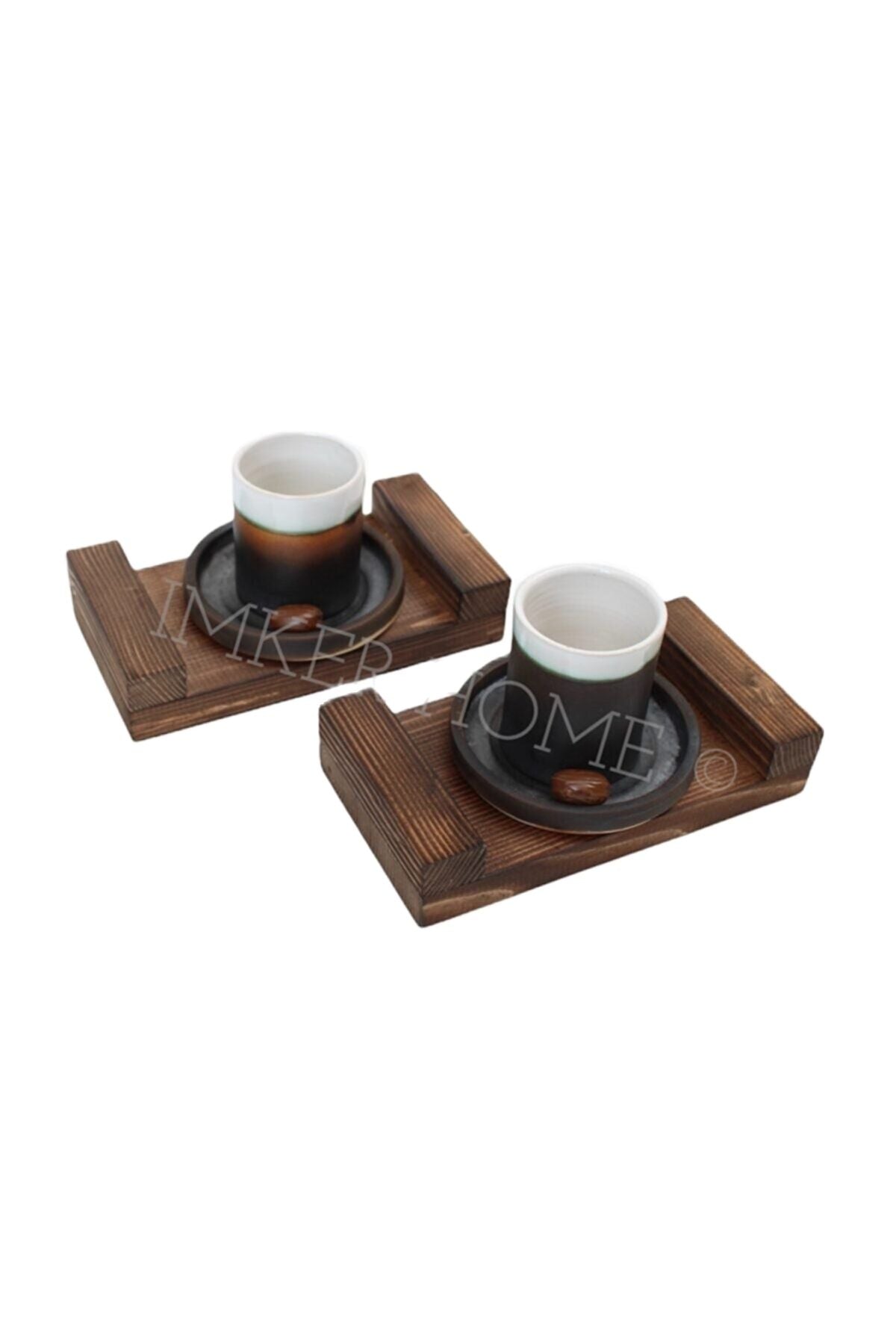 5.99 $ |  2-Piece Dark Walnut Solid Wood Serving Tray Set - Elegant Decorative Trays for Coffee Table & Ottoman - Versatile for Home, Restaurant, Cafe