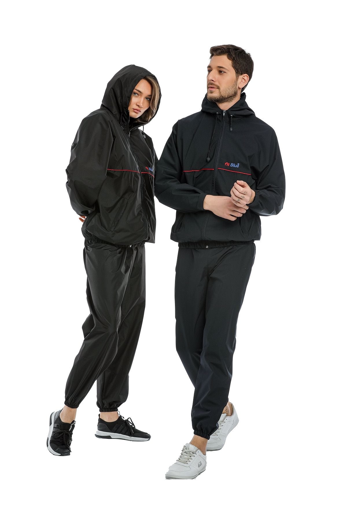 Thermal Sauna Tracksuit Man Woman Unisex Large Size Navy Blue Fat Burning Exercise Tracksuit Weight Loss Tracksuit