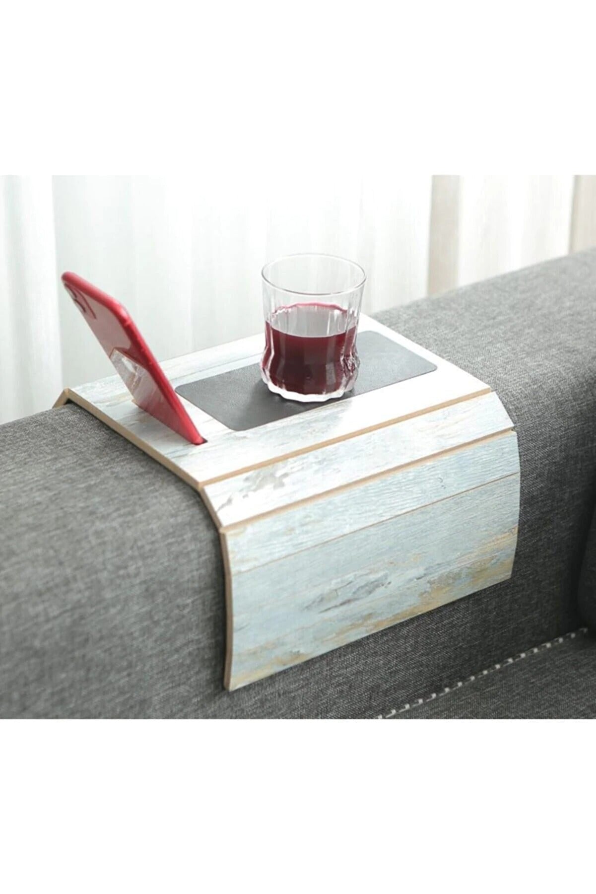 23 $ | Sofa Tray, Couch Table Tray, Based Phone Holder 50x27.8 cm White